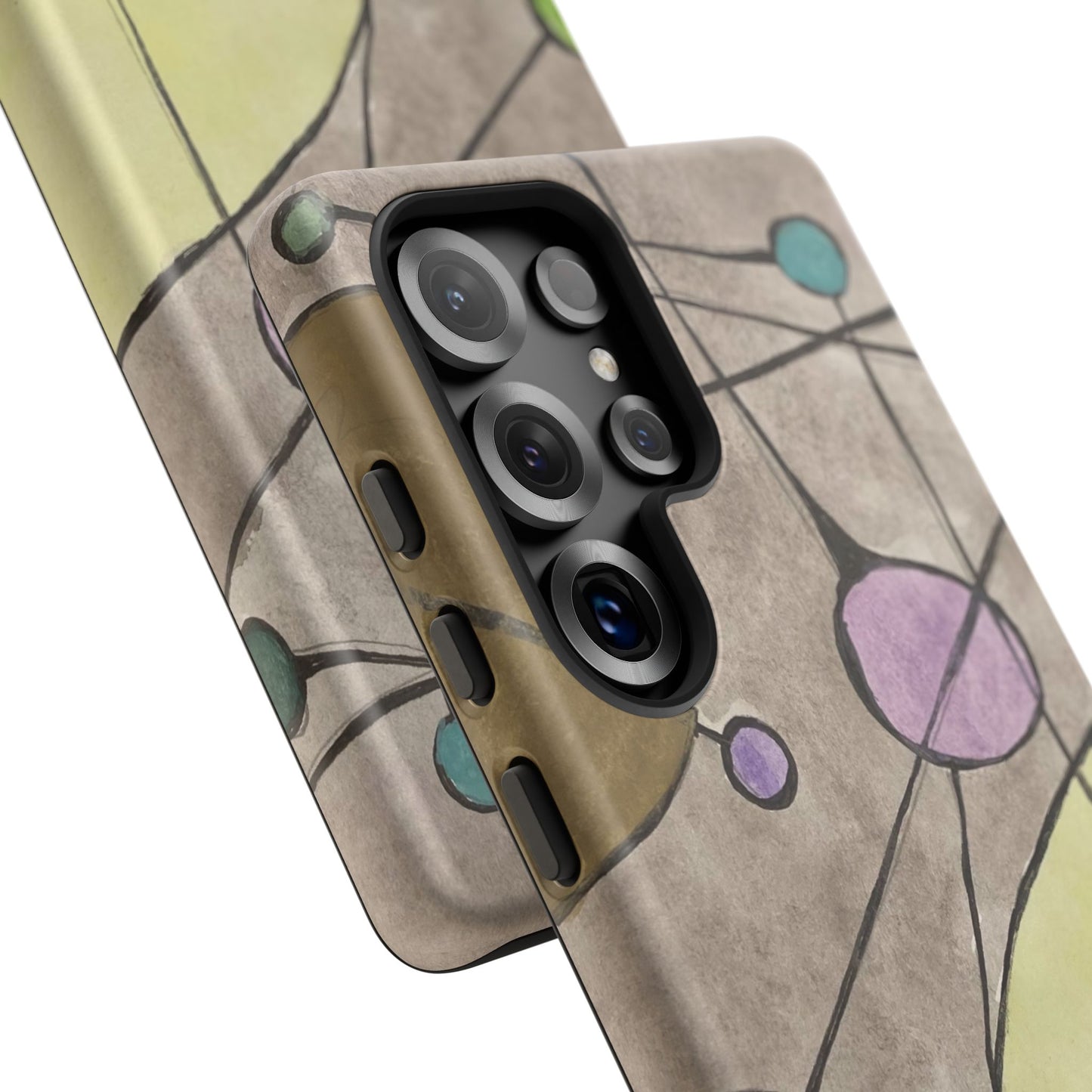 Abstract Constellation Phone Case - Vintage Pastel Orb Design