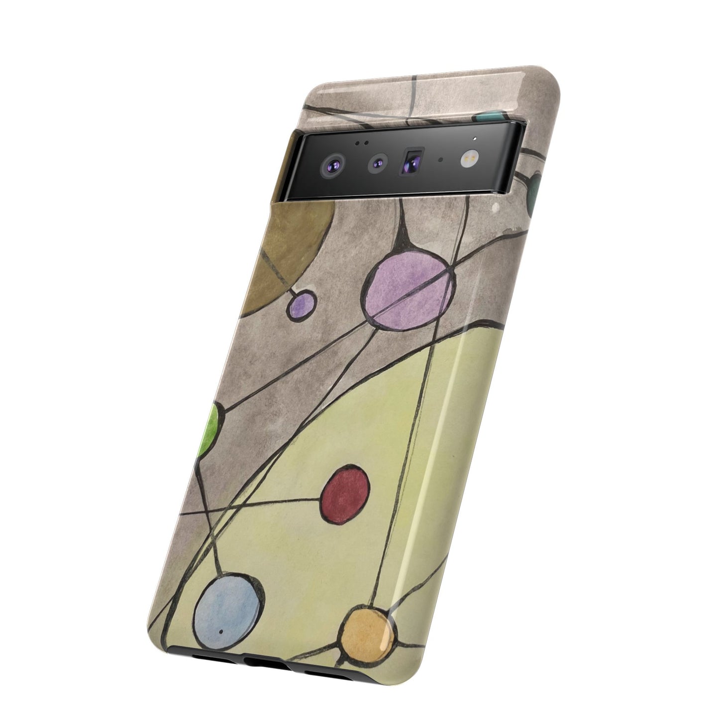 Abstract Constellation Phone Case - Vintage Pastel Orb Design