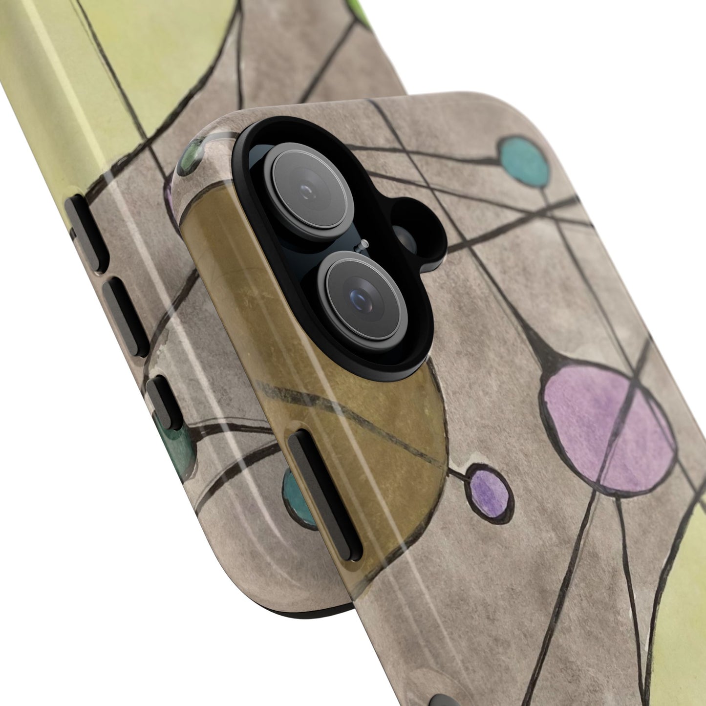 Abstract Constellation Phone Case - Vintage Pastel Orb Design