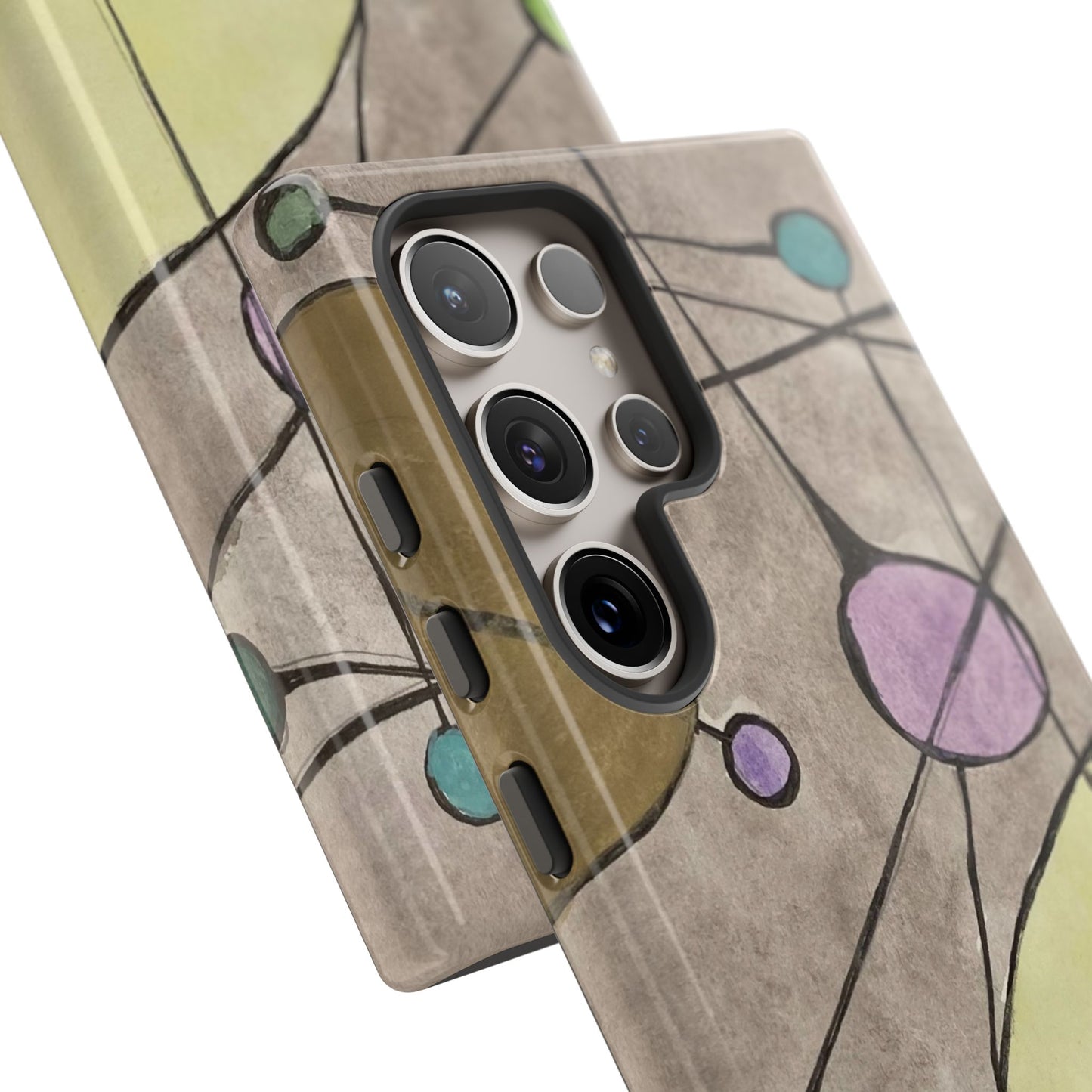 Abstract Constellation Phone Case - Vintage Pastel Orb Design