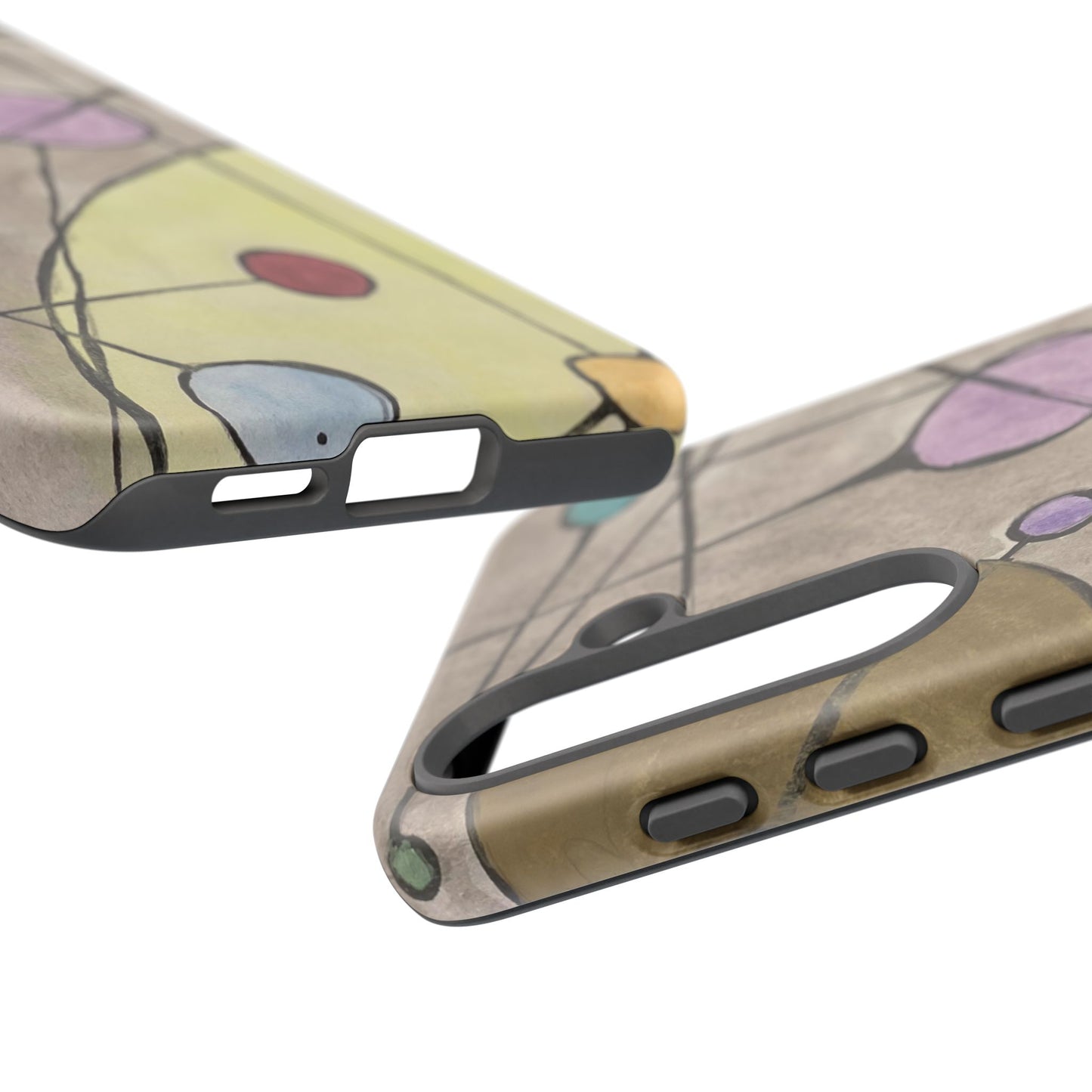 Abstract Constellation Phone Case - Vintage Pastel Orb Design