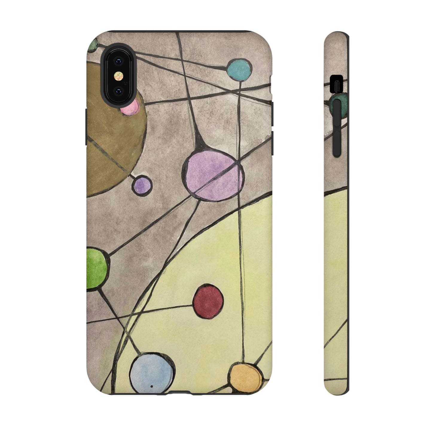 Abstract Constellation Phone Case - Vintage Pastel Orb Design