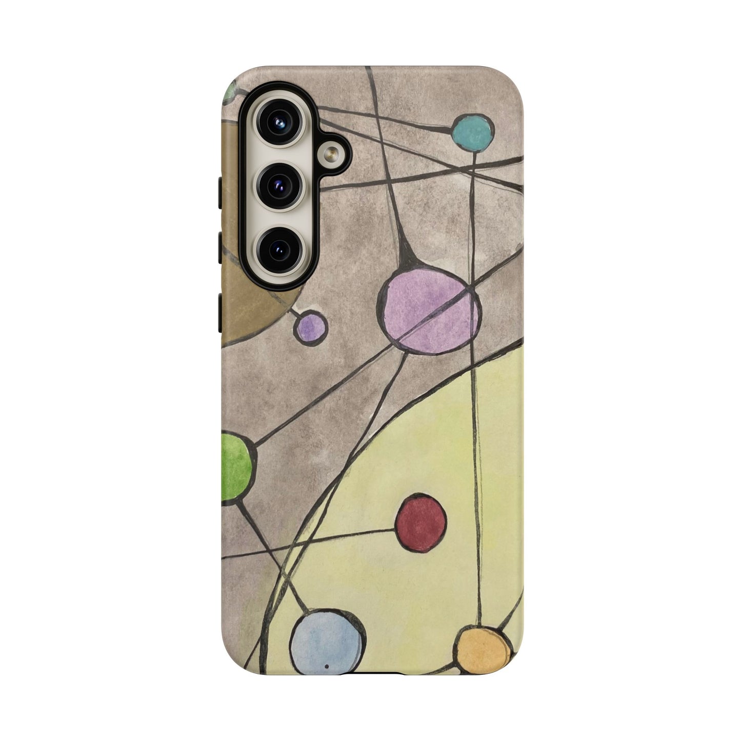 Abstract Constellation Phone Case - Vintage Pastel Orb Design