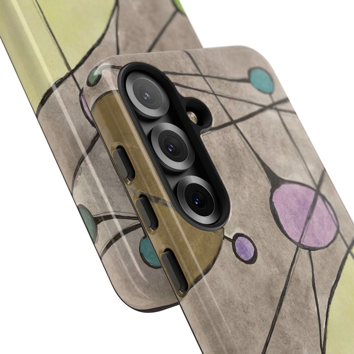 Abstract Constellation Phone Case - Vintage Pastel Orb Design