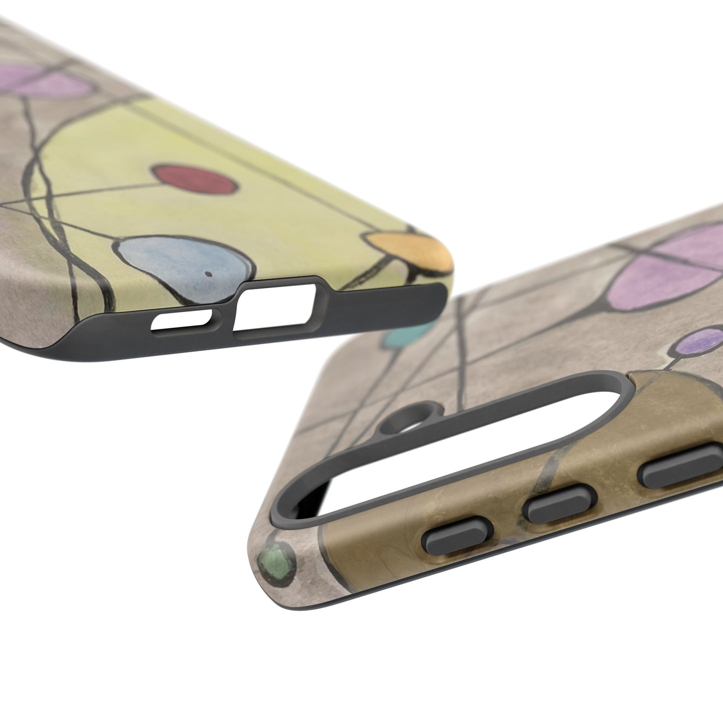 Abstract Constellation Phone Case - Vintage Pastel Orb Design