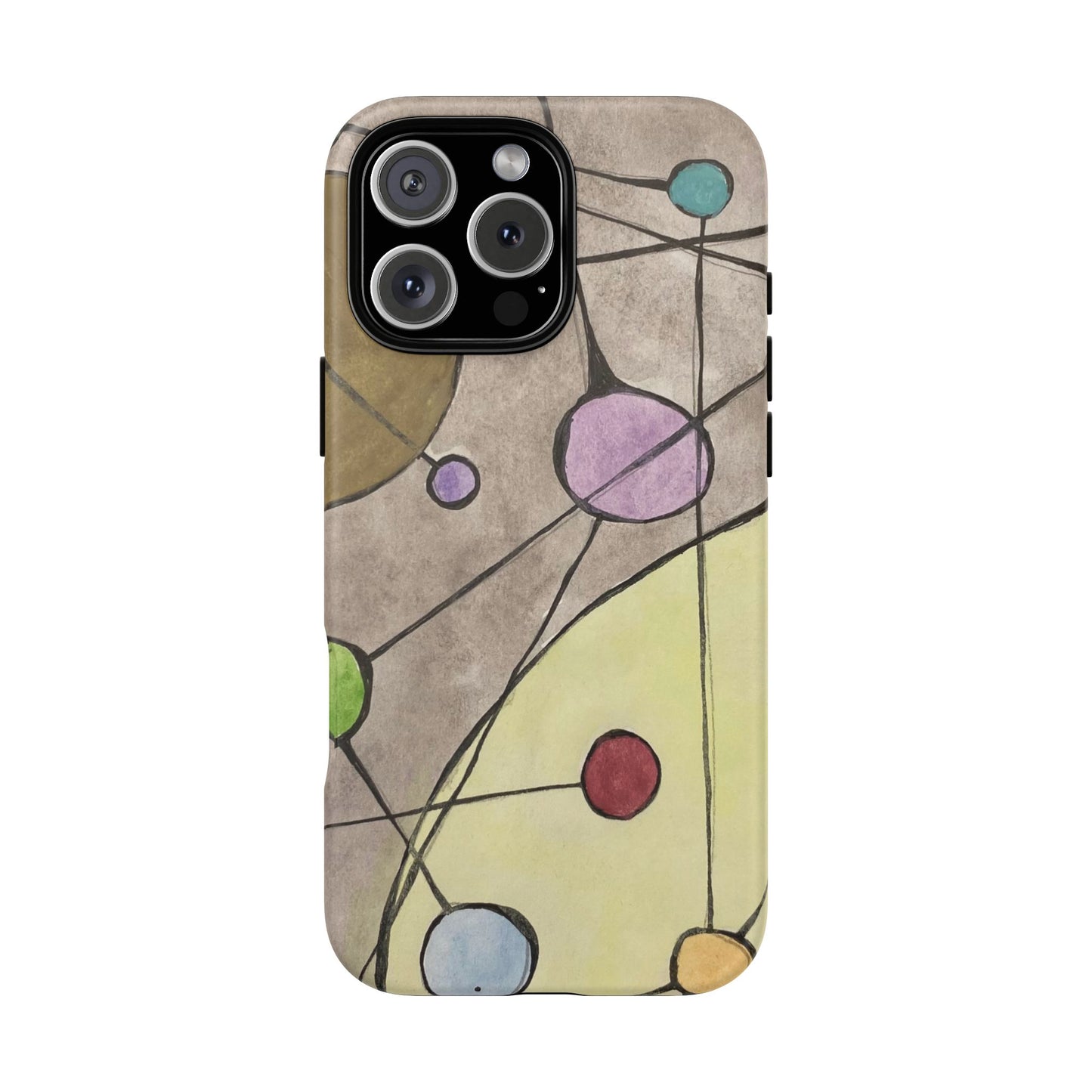 Abstract Constellation Phone Case - Vintage Pastel Orb Design