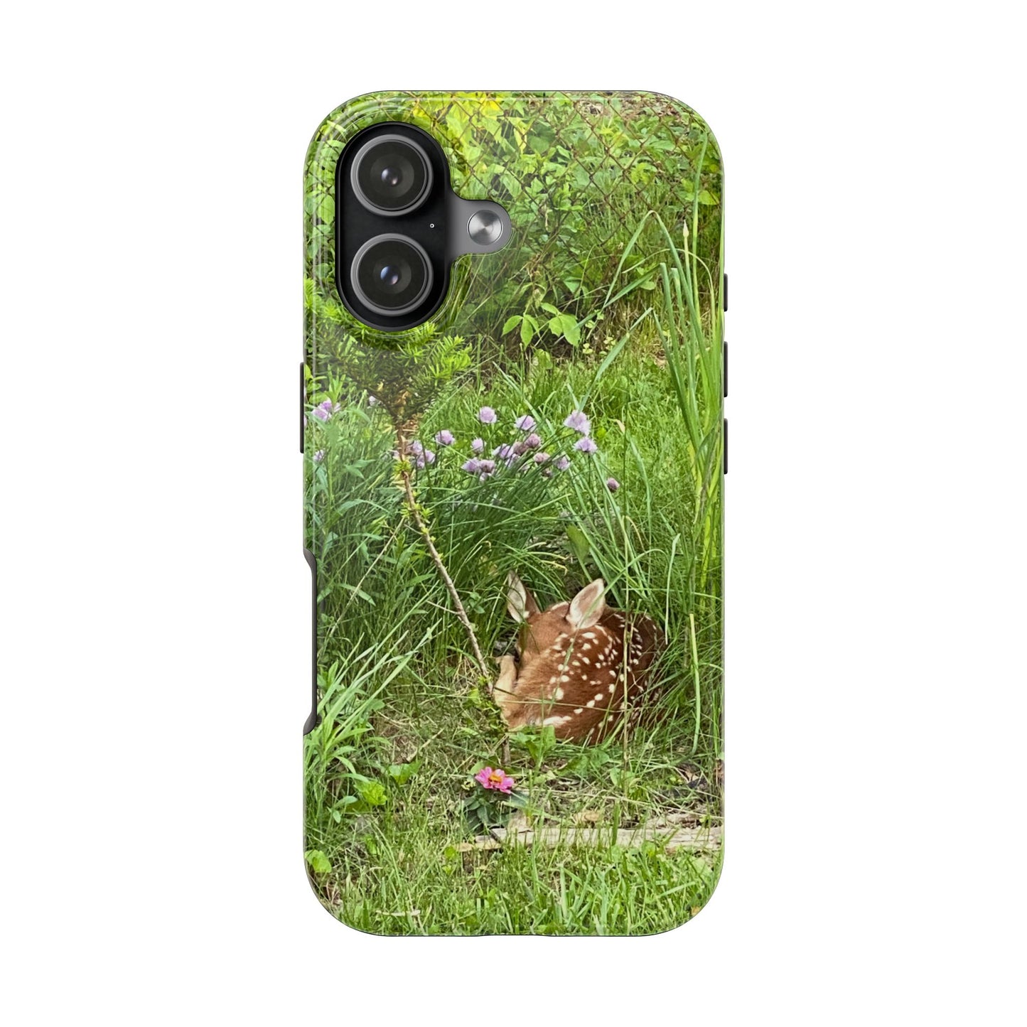 Fawn in Garden - Protective iPhone Case