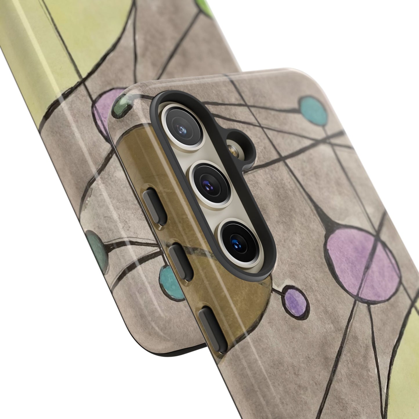 Abstract Constellation Phone Case - Vintage Pastel Orb Design