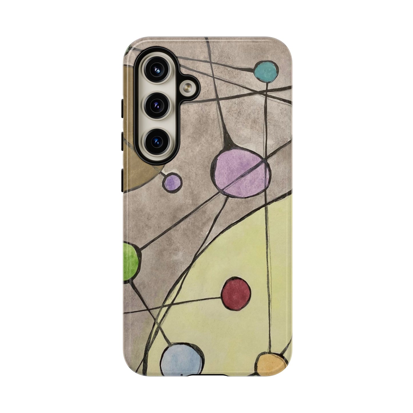 Abstract Constellation Phone Case - Vintage Pastel Orb Design