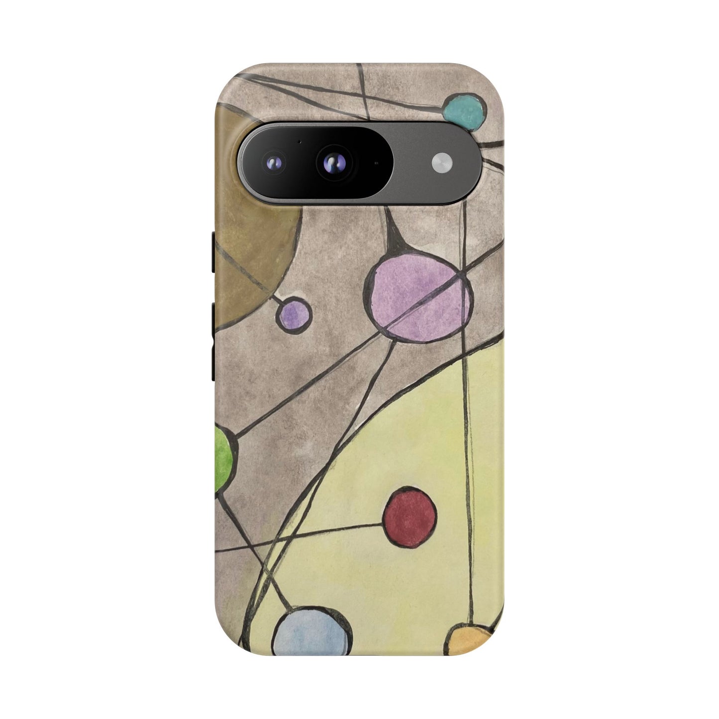 Abstract Constellation Phone Case - Vintage Pastel Orb Design