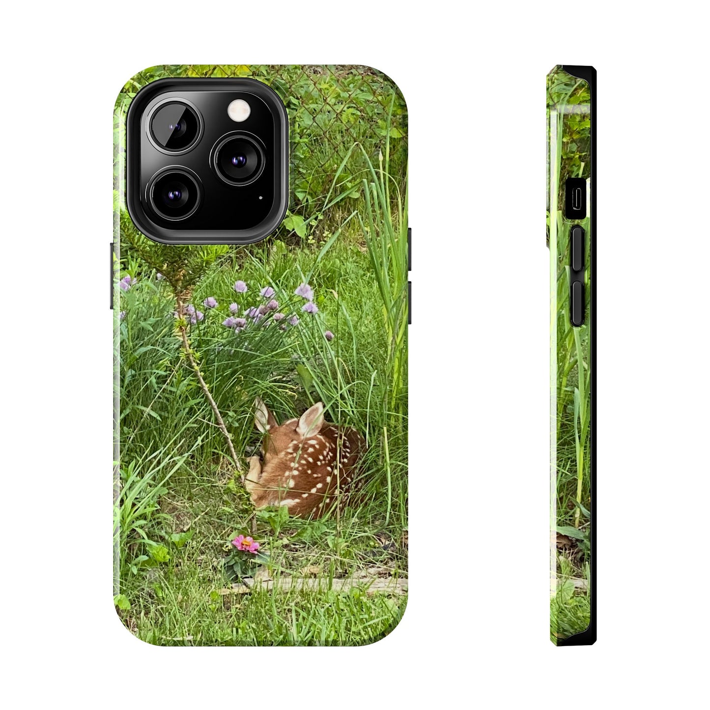 Fawn in Garden - Protective iPhone Case