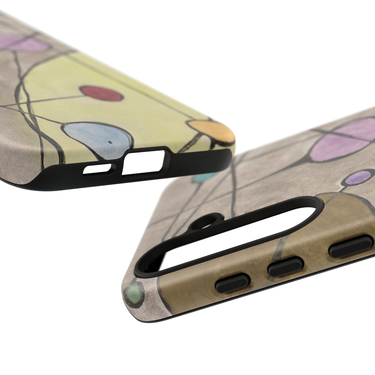 Abstract Constellation Phone Case - Vintage Pastel Orb Design