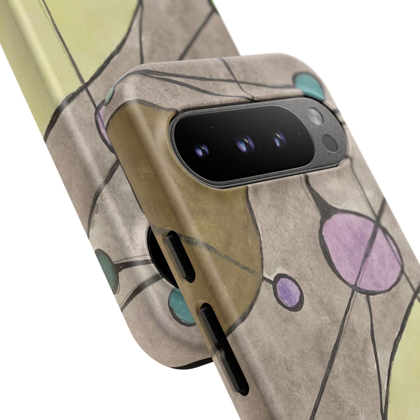 Abstract Constellation Phone Case - Vintage Pastel Orb Design