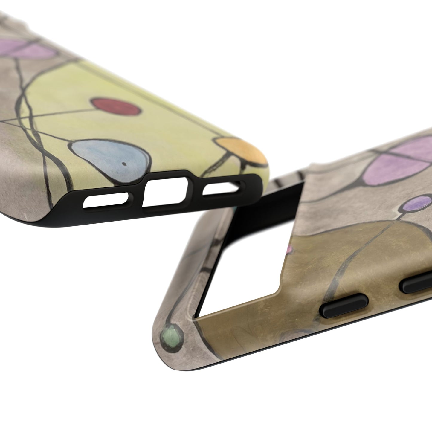 Abstract Constellation Phone Case - Vintage Pastel Orb Design