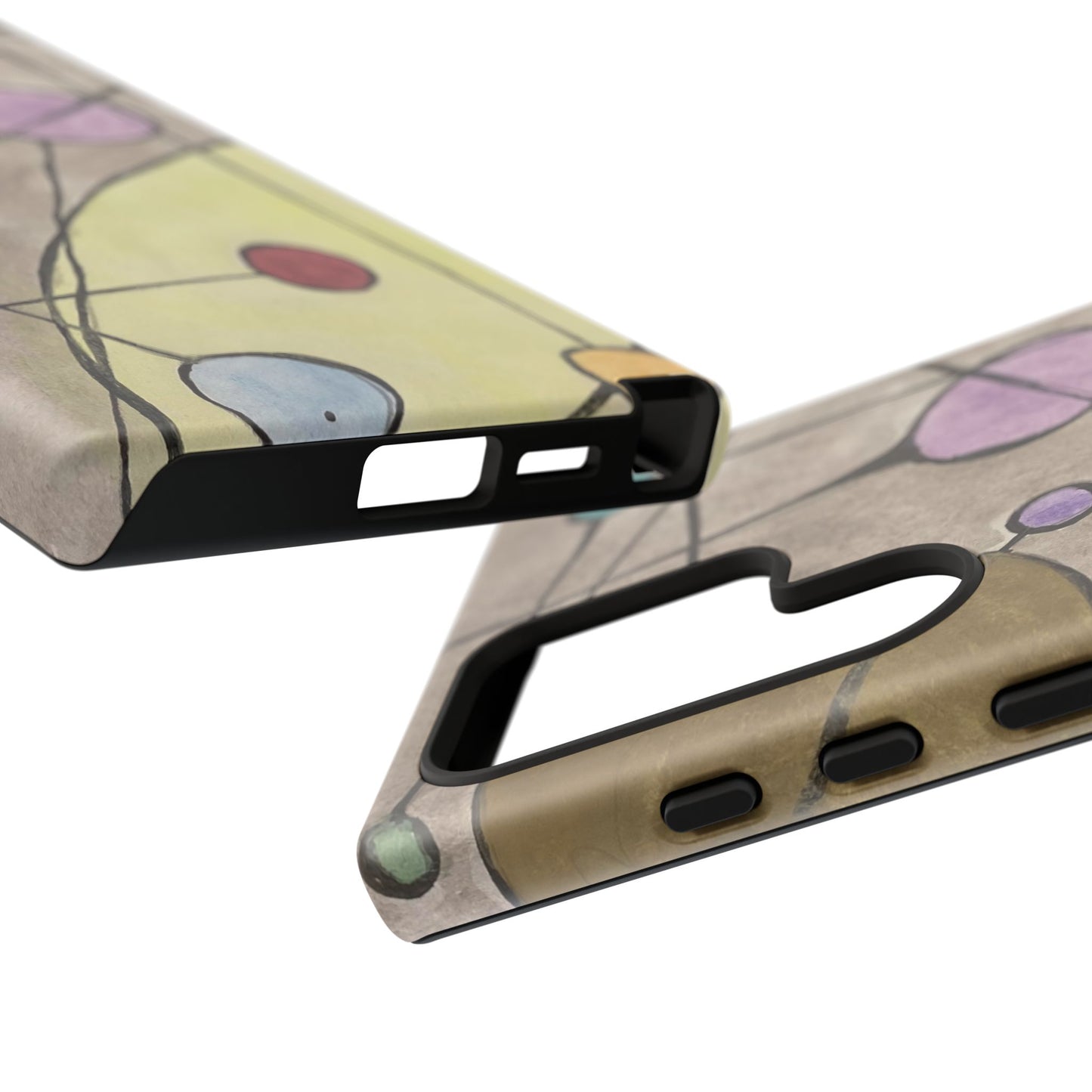 Abstract Constellation Phone Case - Vintage Pastel Orb Design