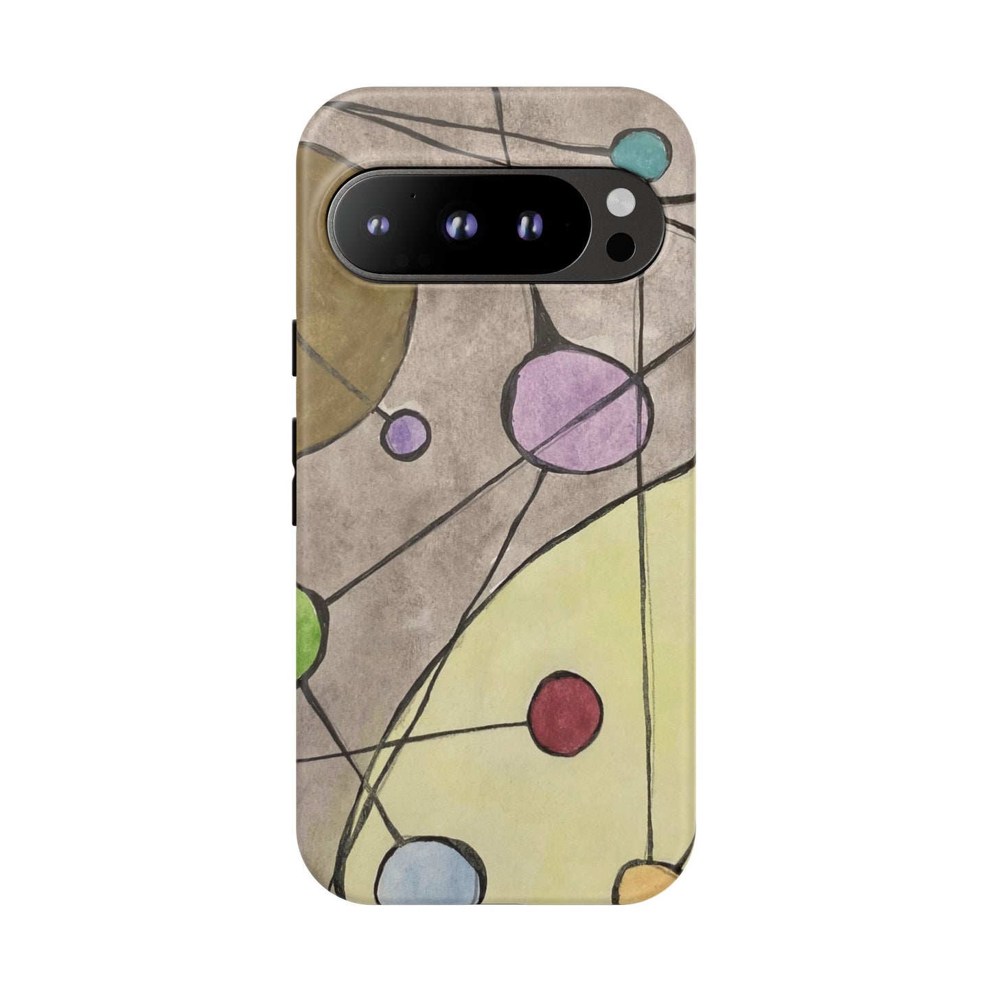 Abstract Constellation Phone Case - Vintage Pastel Orb Design
