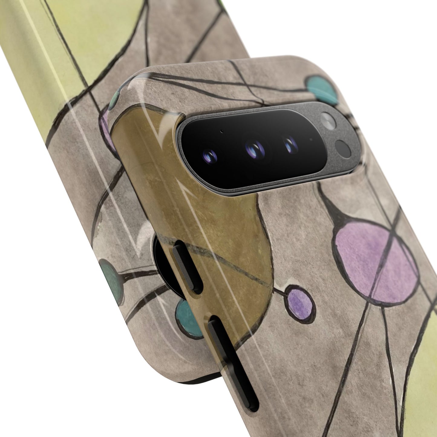 Abstract Constellation Phone Case - Vintage Pastel Orb Design