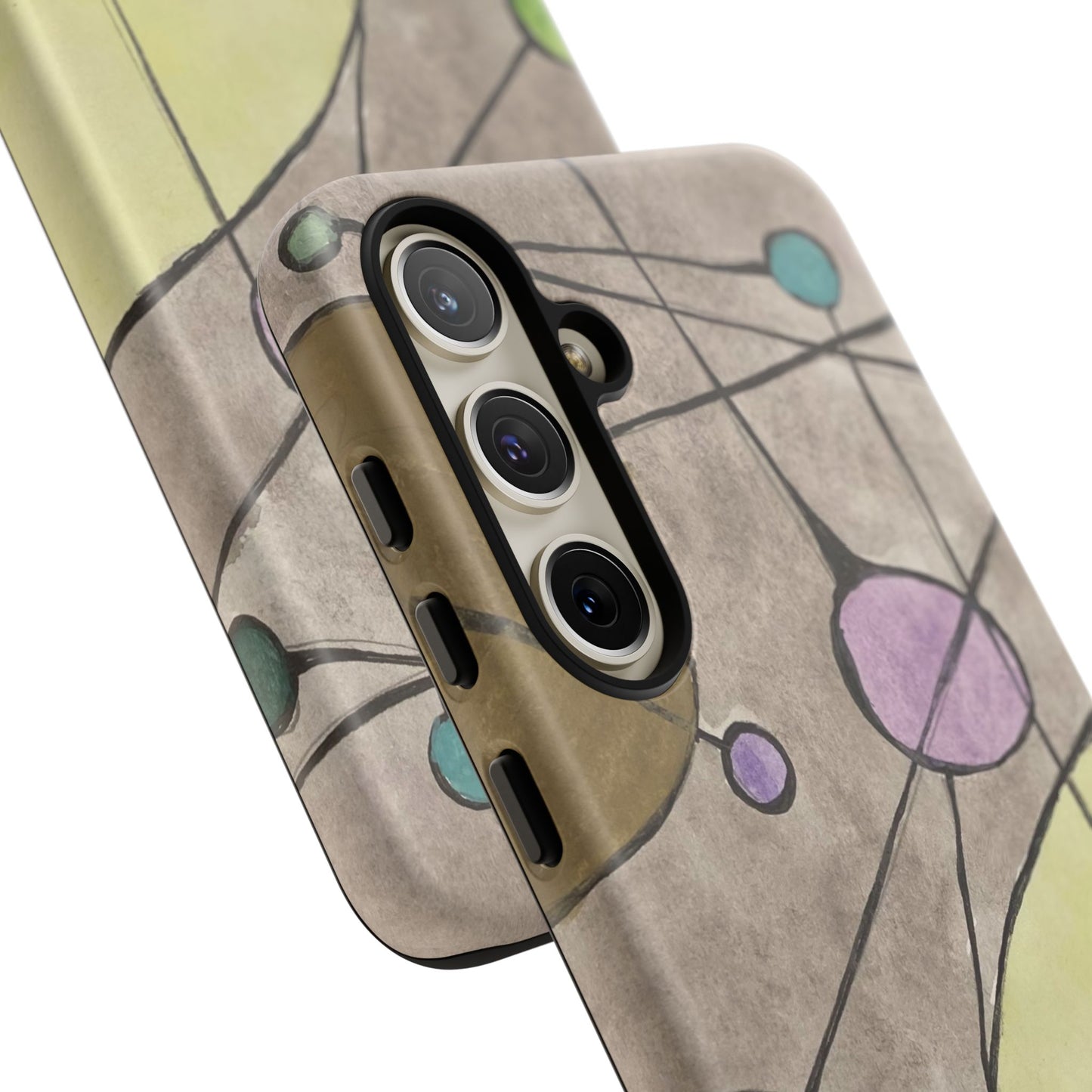 Abstract Constellation Phone Case - Vintage Pastel Orb Design