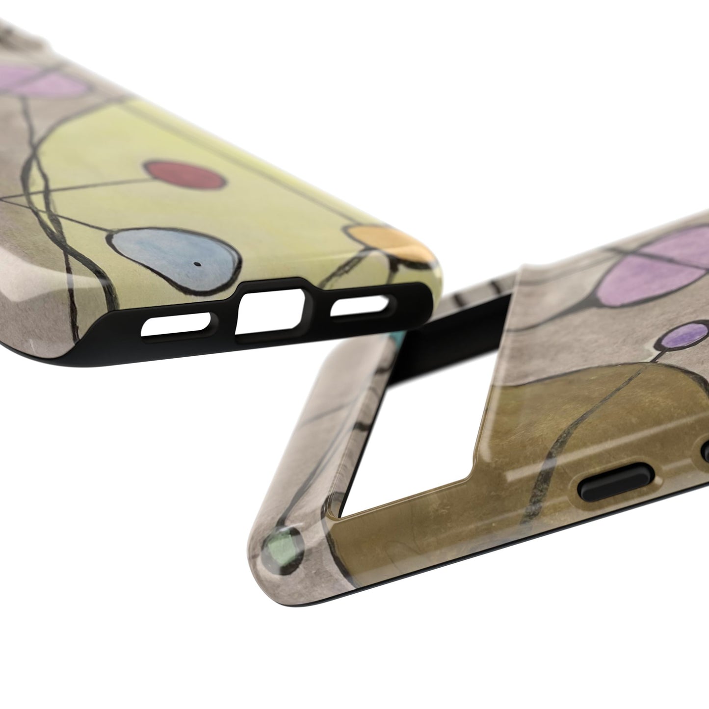 Abstract Constellation Phone Case - Vintage Pastel Orb Design