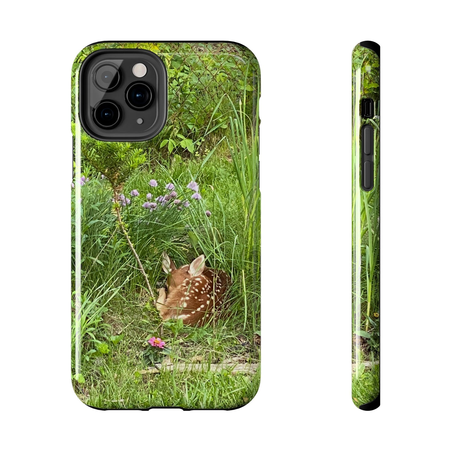 Fawn in Garden - Protective iPhone Case