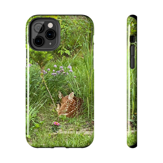 Fawn in Garden - Protective iPhone Case