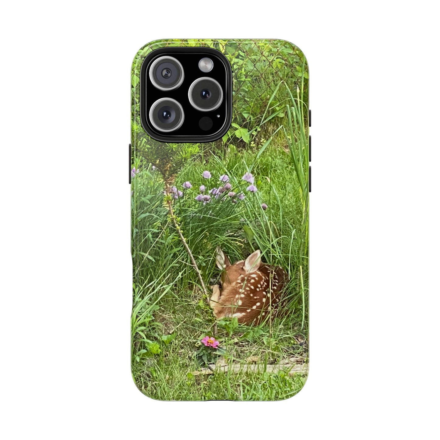 Fawn in Garden - Protective iPhone Case