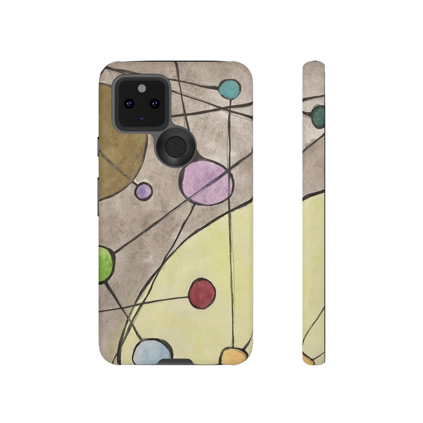 Abstract Constellation Phone Case - Vintage Pastel Orb Design