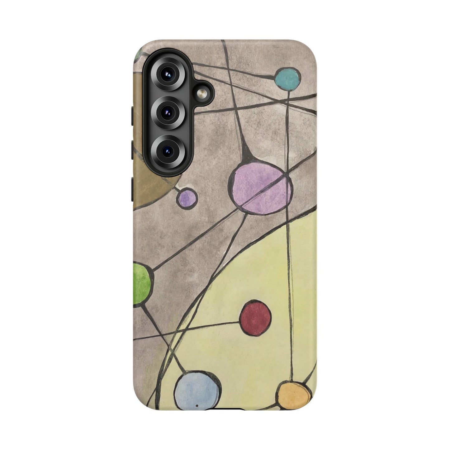 Abstract Constellation Phone Case - Vintage Pastel Orb Design