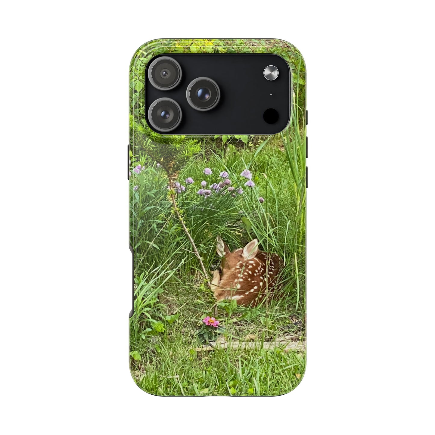Fawn in Garden - Protective iPhone Case