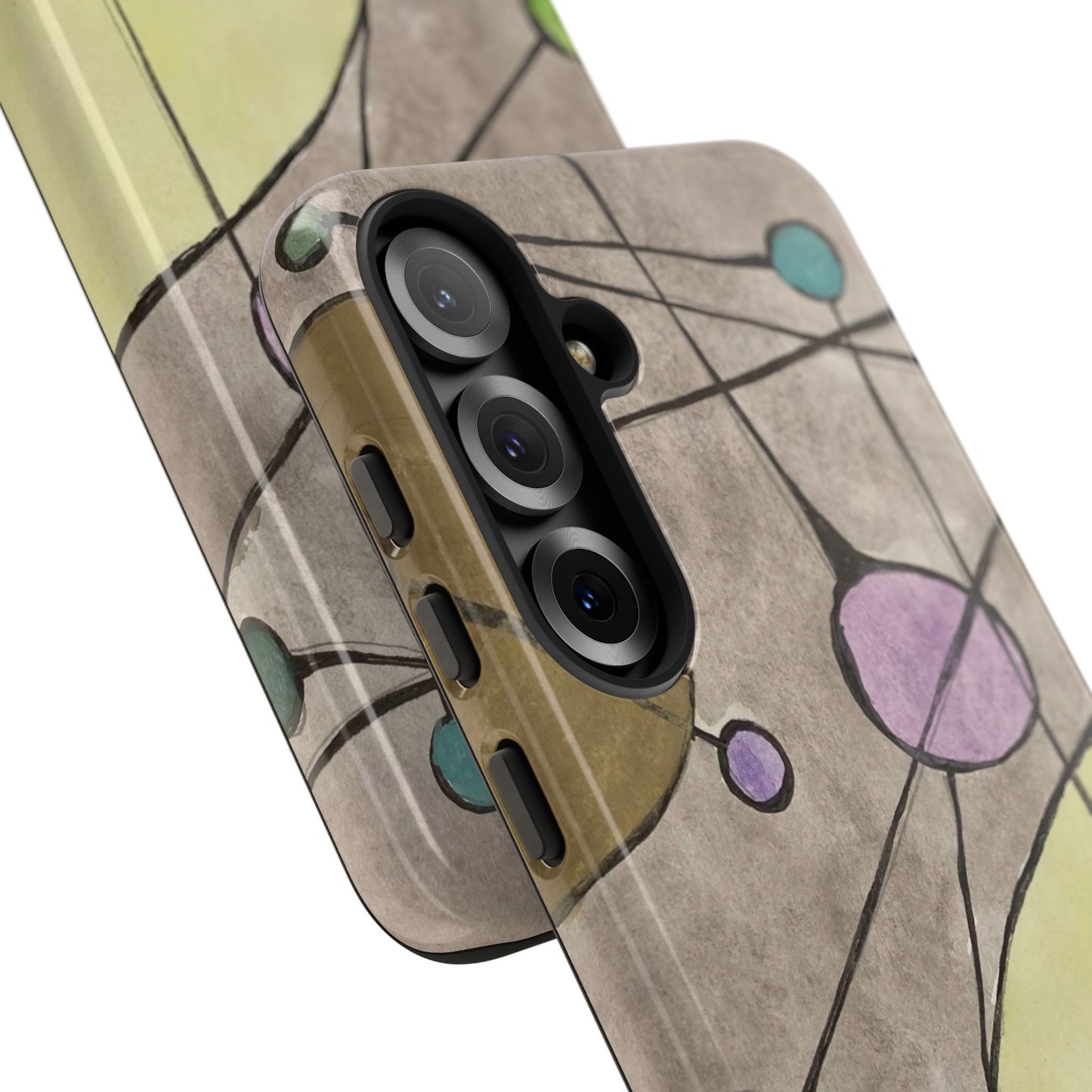 Abstract Constellation Phone Case - Vintage Pastel Orb Design