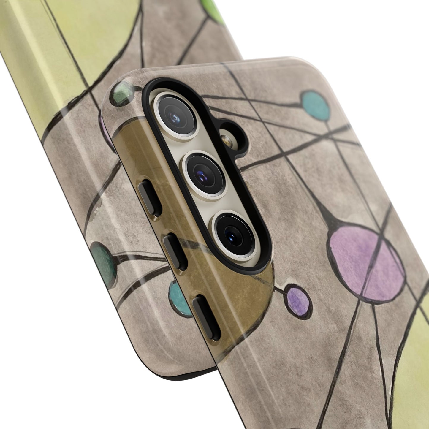 Abstract Constellation Phone Case - Vintage Pastel Orb Design