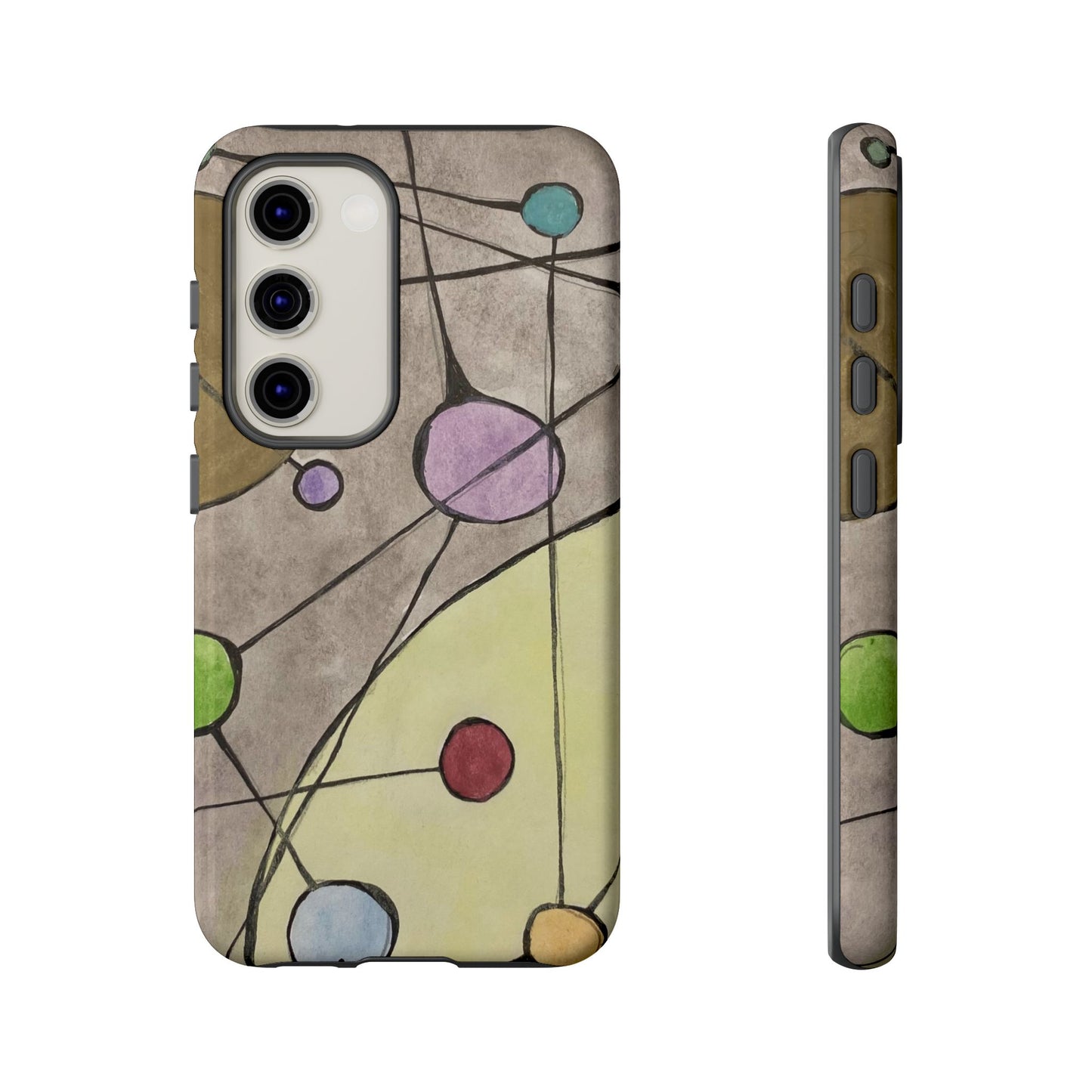 Abstract Constellation Phone Case - Vintage Pastel Orb Design