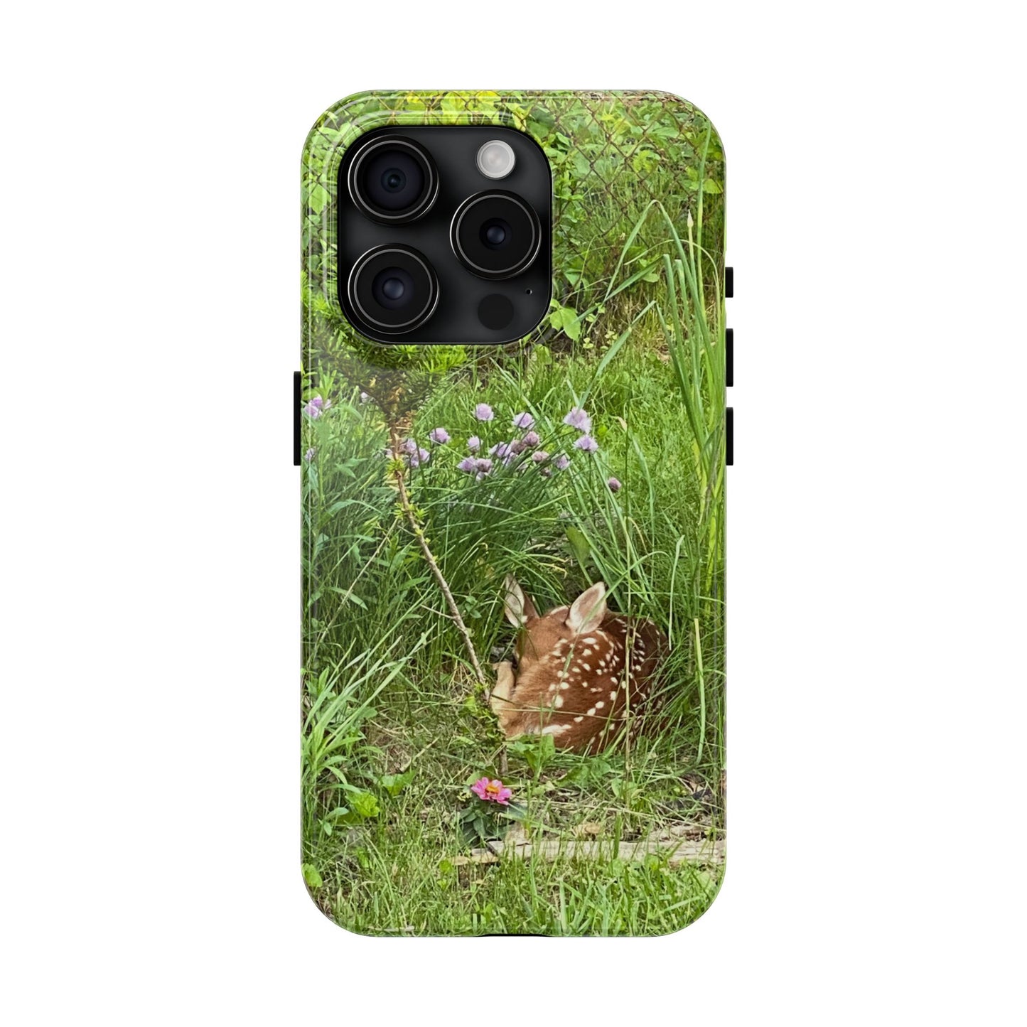 Fawn in Garden - Protective iPhone Case