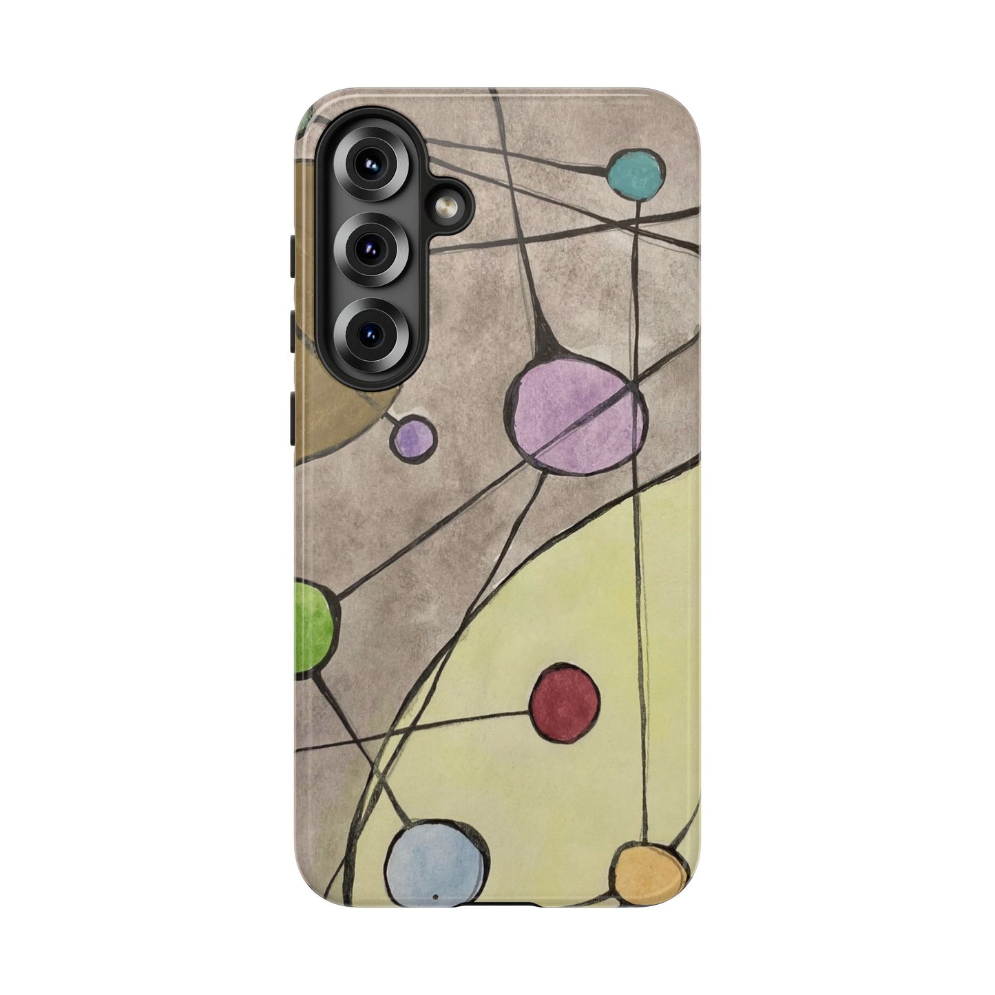 Abstract Constellation Phone Case - Vintage Pastel Orb Design