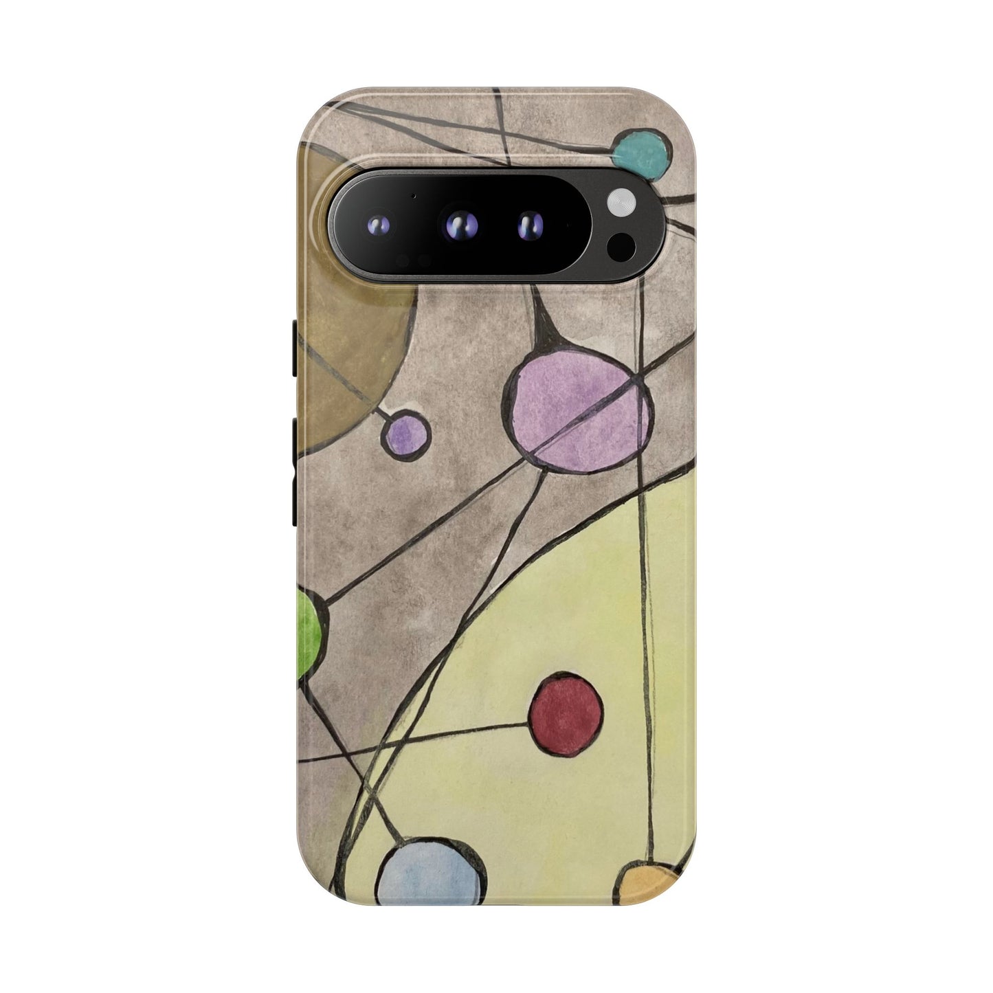 Abstract Constellation Phone Case - Vintage Pastel Orb Design