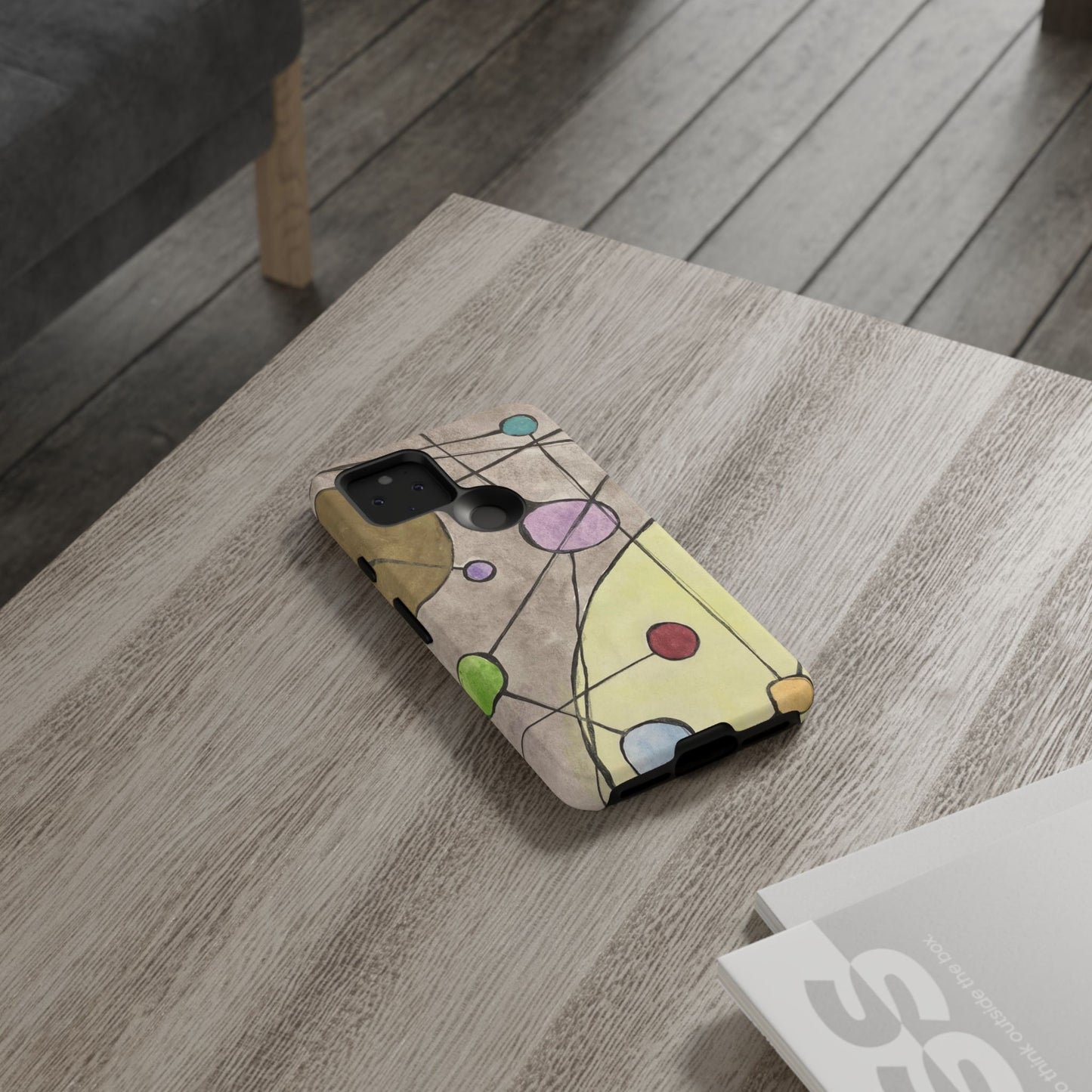 Abstract Constellation Phone Case - Vintage Pastel Orb Design