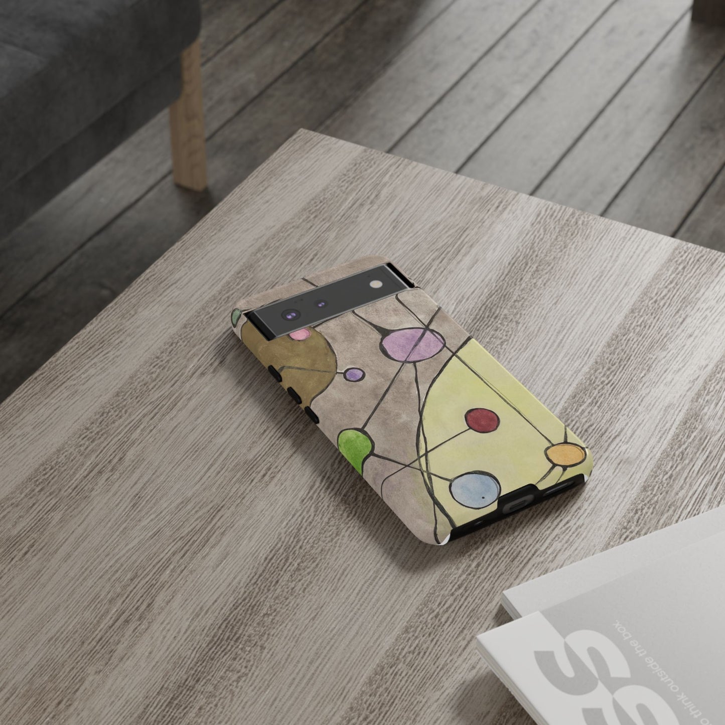 Abstract Constellation Phone Case - Vintage Pastel Orb Design