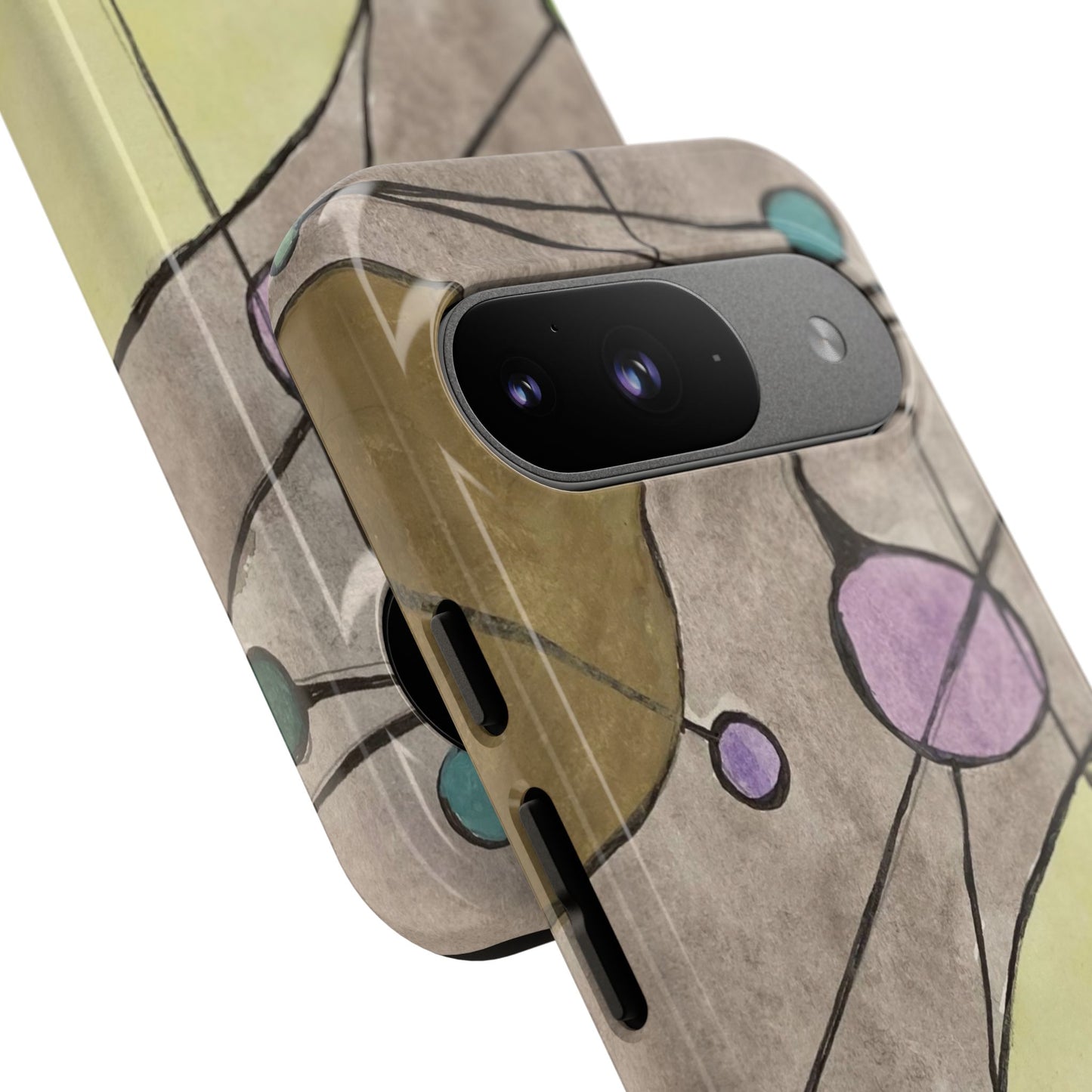 Abstract Constellation Phone Case - Vintage Pastel Orb Design