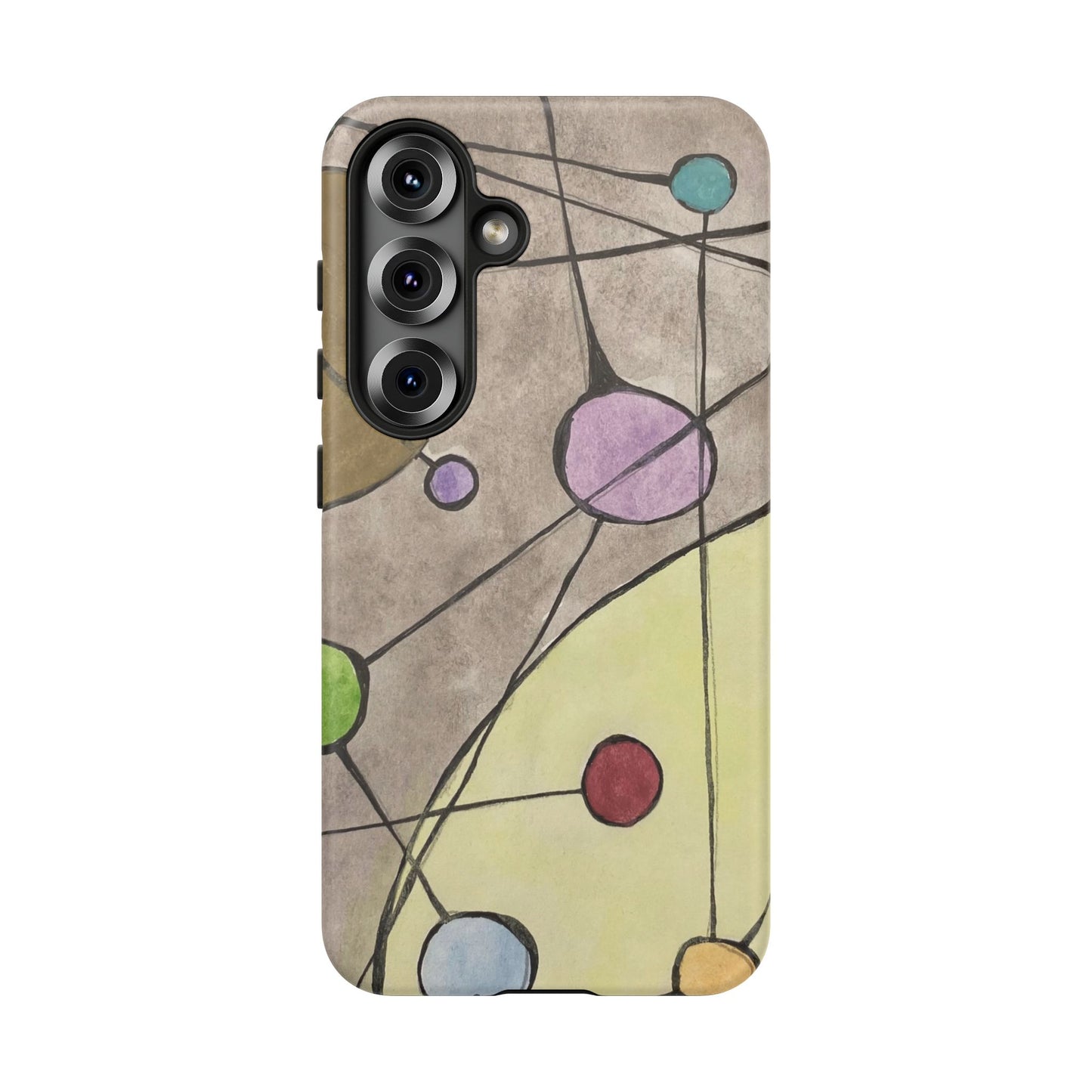 Abstract Constellation Phone Case - Vintage Pastel Orb Design