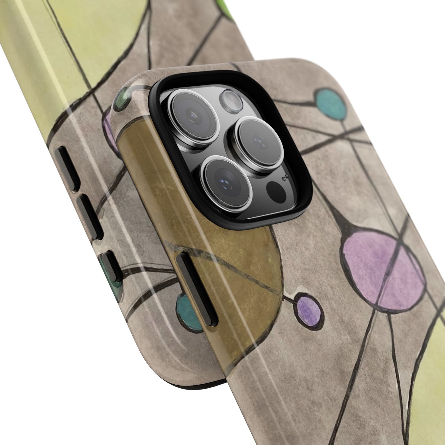 Abstract Constellation Phone Case - Vintage Pastel Orb Design