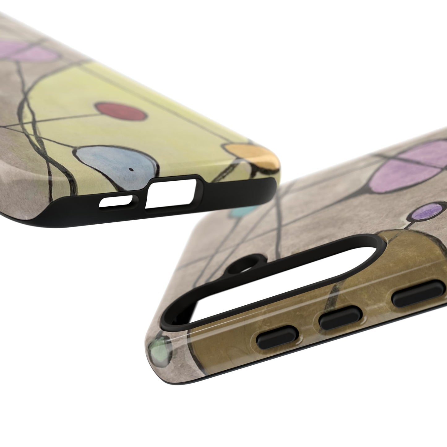 Abstract Constellation Phone Case - Vintage Pastel Orb Design