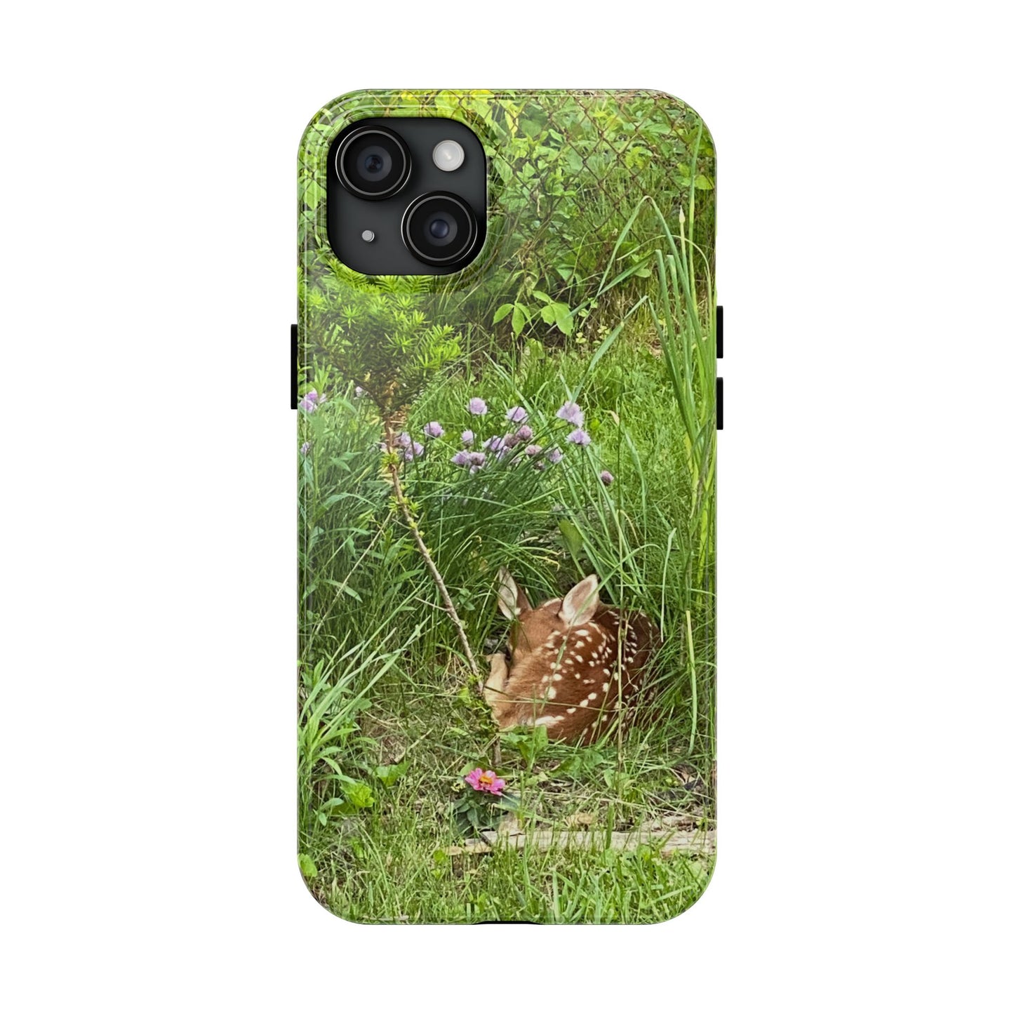 Fawn in Garden - Protective iPhone Case