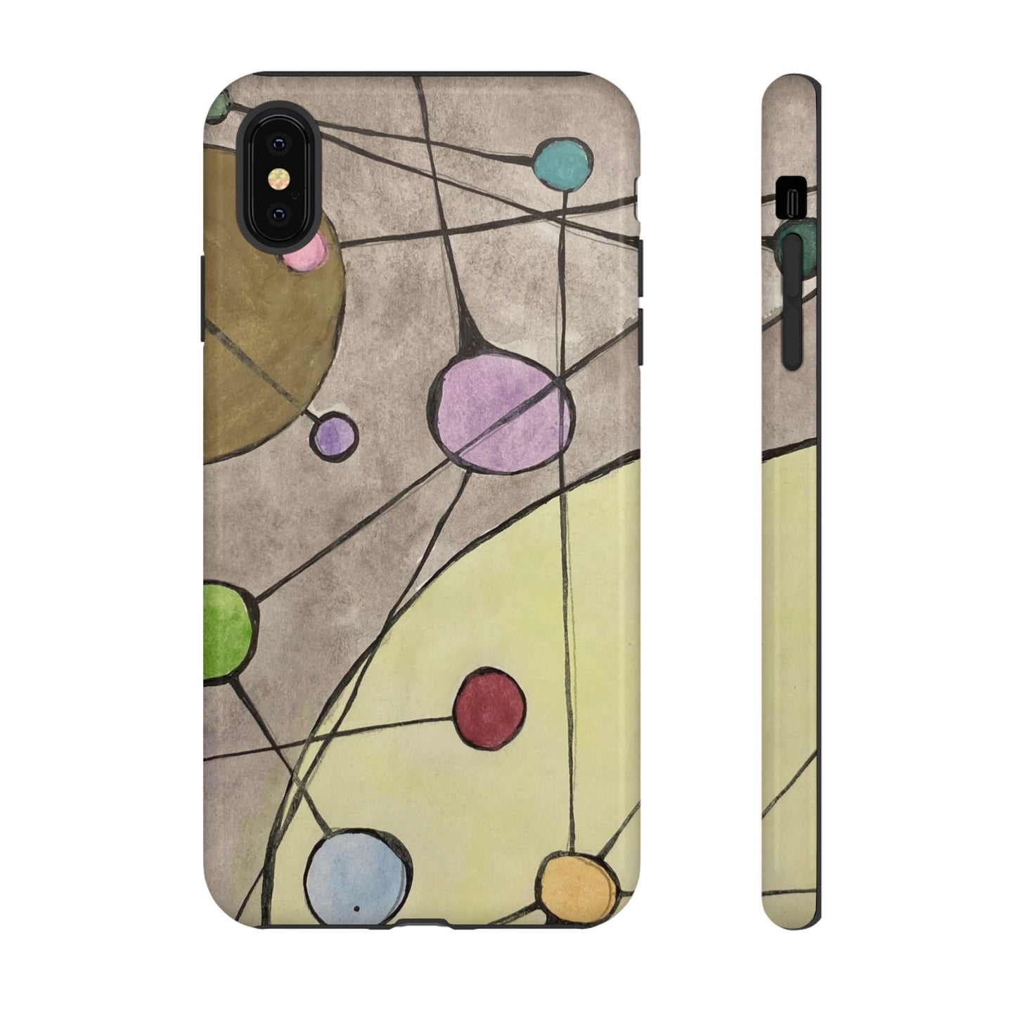 Abstract Constellation Phone Case - Vintage Pastel Orb Design