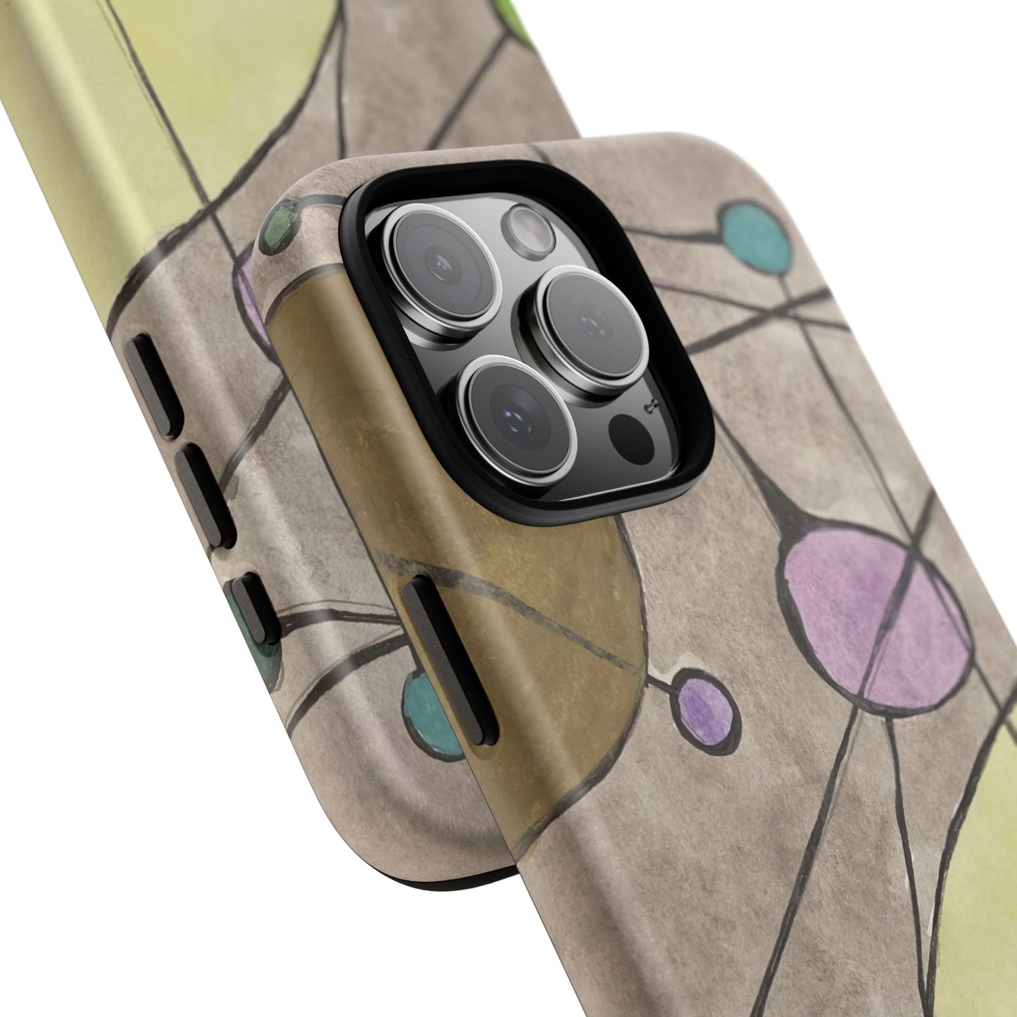 Abstract Constellation Phone Case - Vintage Pastel Orb Design