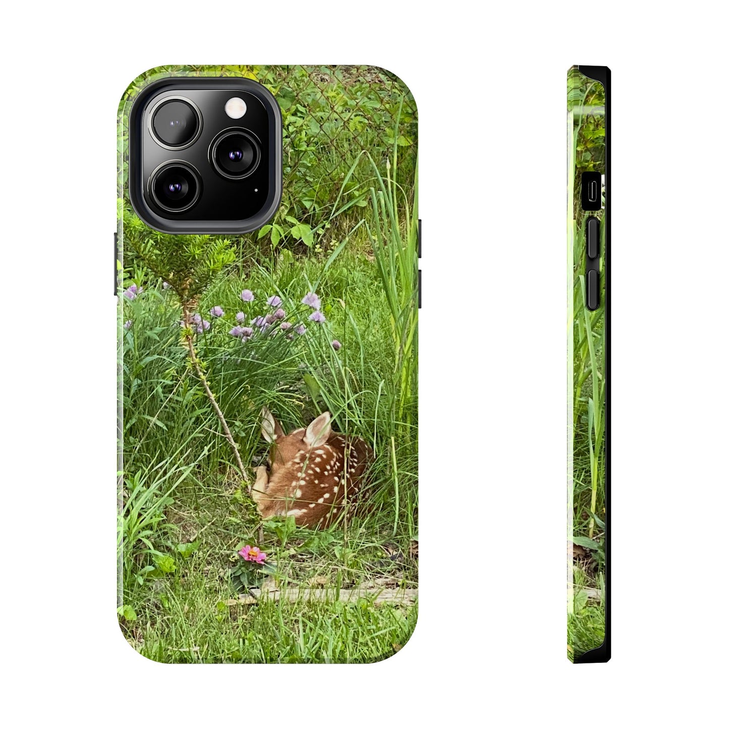 Fawn in Garden - Protective iPhone Case