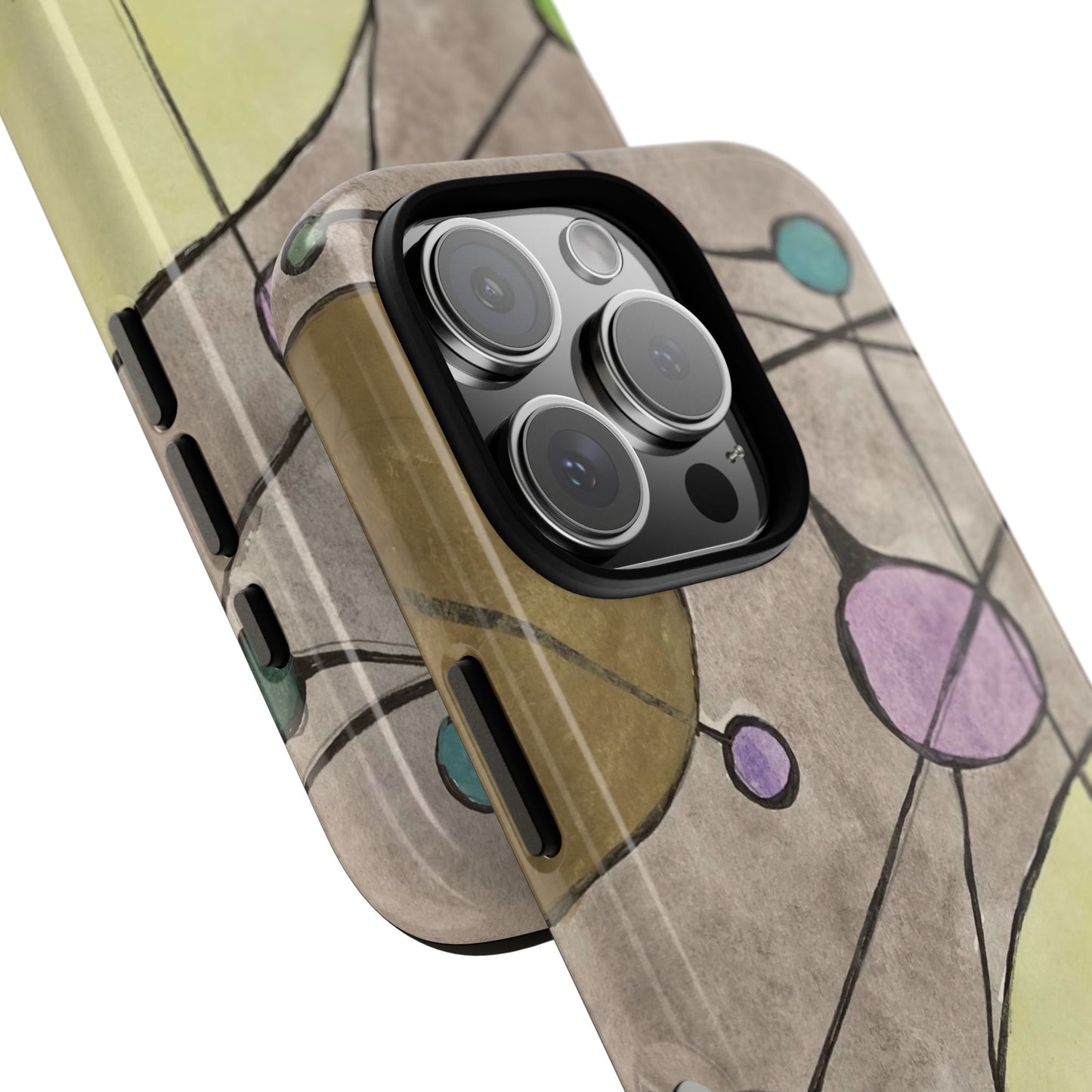 Abstract Constellation Phone Case - Vintage Pastel Orb Design