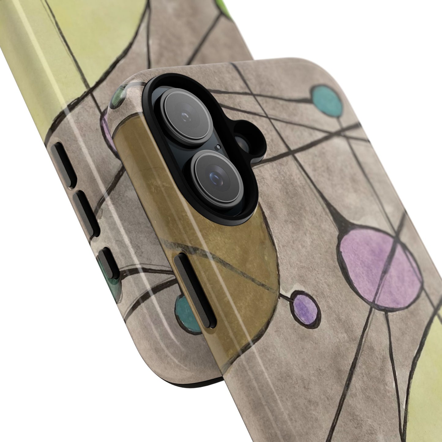 Abstract Constellation Phone Case - Vintage Pastel Orb Design