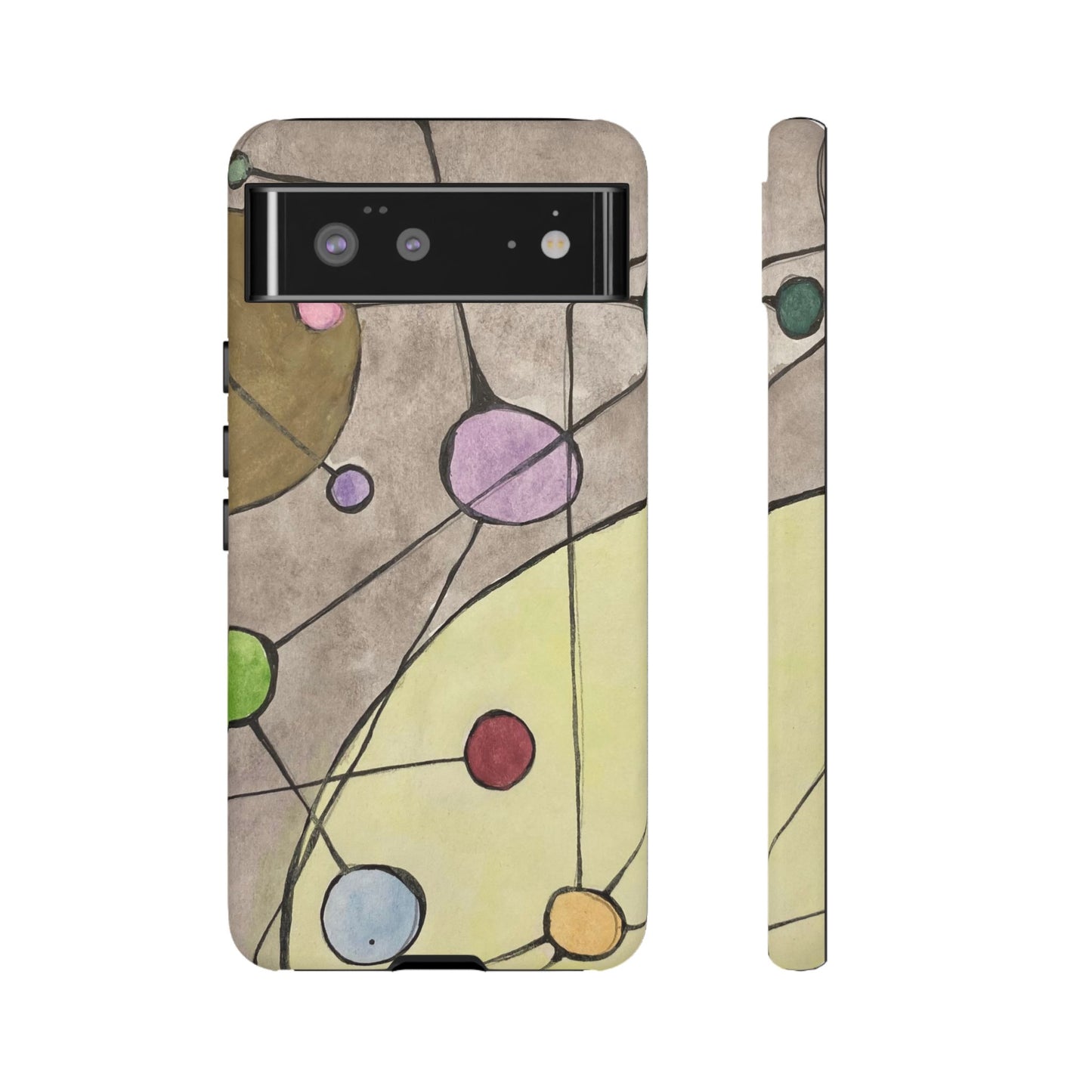 Abstract Constellation Phone Case - Vintage Pastel Orb Design
