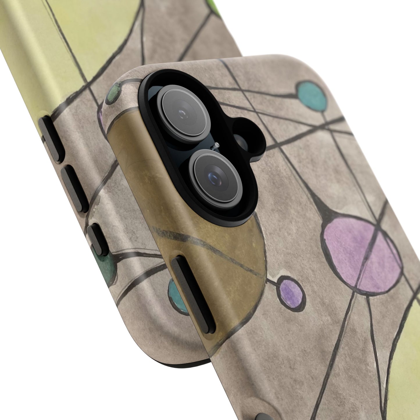 Abstract Constellation Phone Case - Vintage Pastel Orb Design