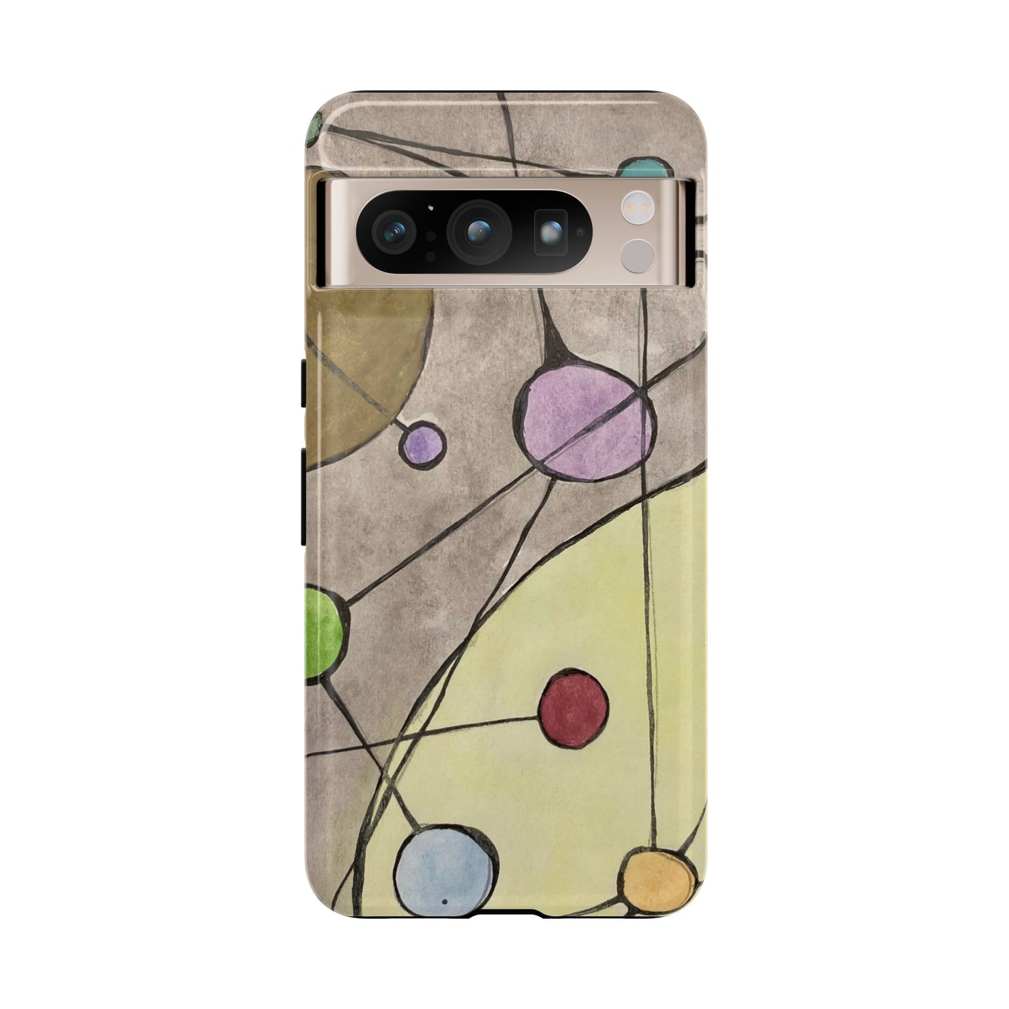 Abstract Constellation Phone Case - Vintage Pastel Orb Design